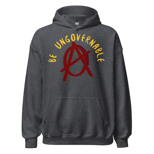 Anarchy Wear Red "Be Ungovernable" Hoodie - AnarchyWear