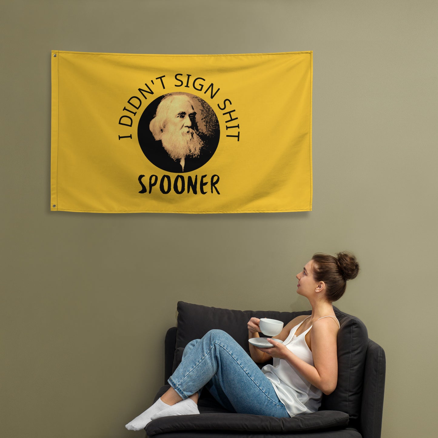 Anarchy Wear "I Didn't Sign Shit" Spooner Flag