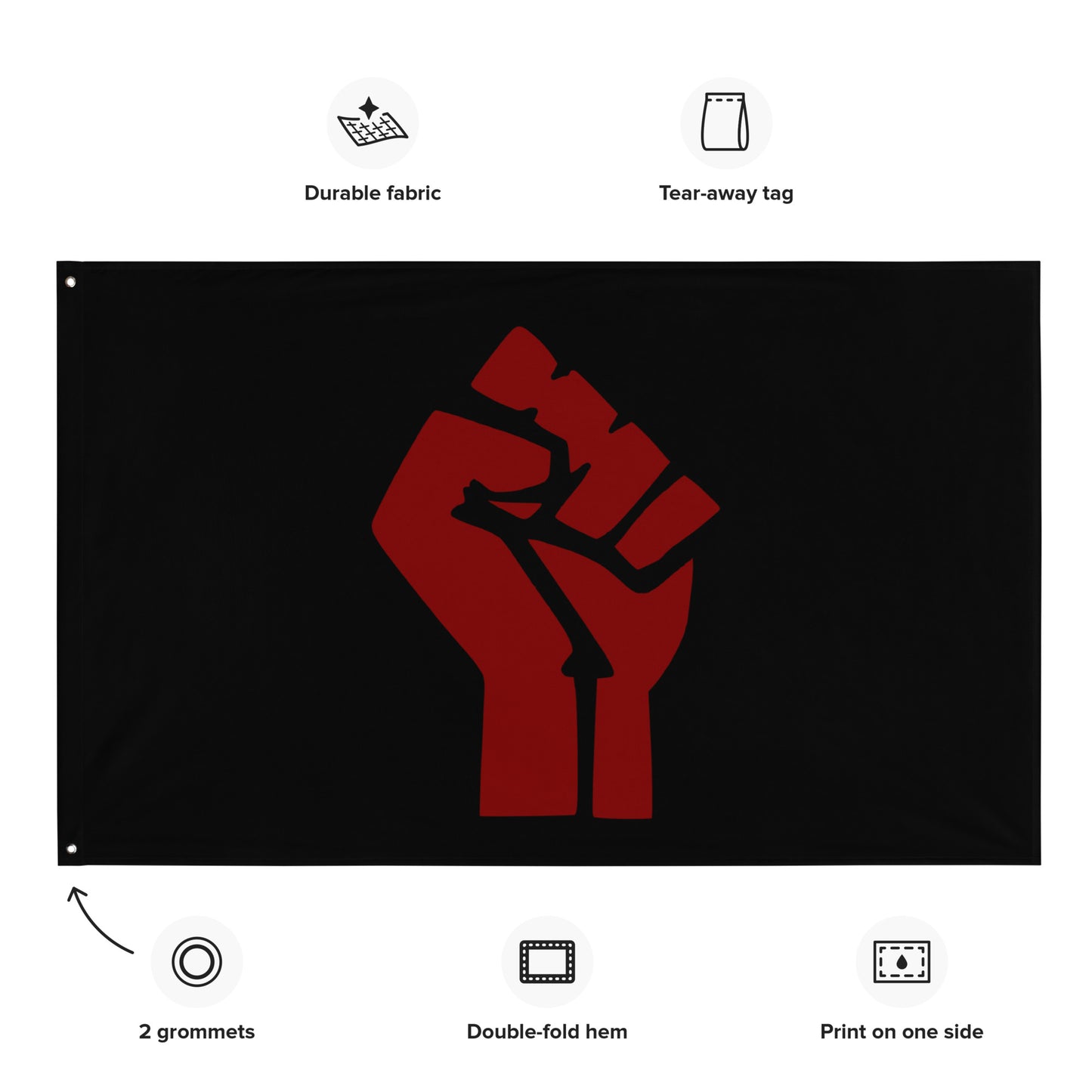 Anarchy Wear Unity Black&Red Flag
