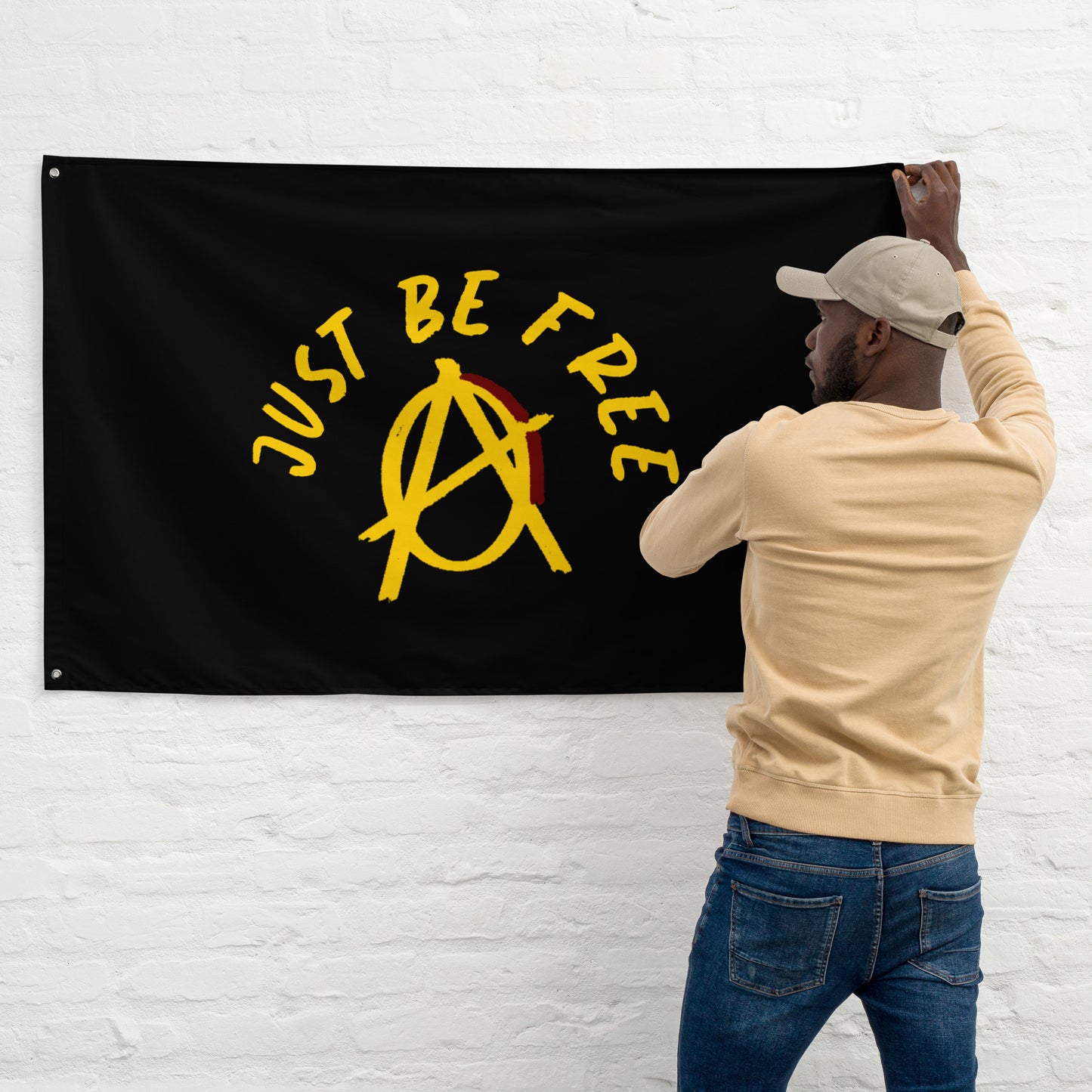 Anarchy Wear "Just Be Free" Flag