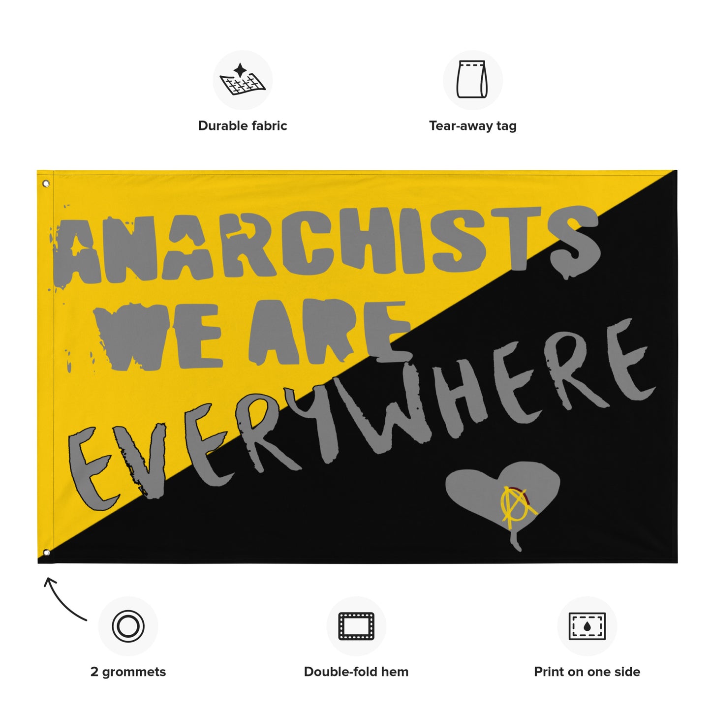 Anarchy Wear "We Are Everywhere" Flag