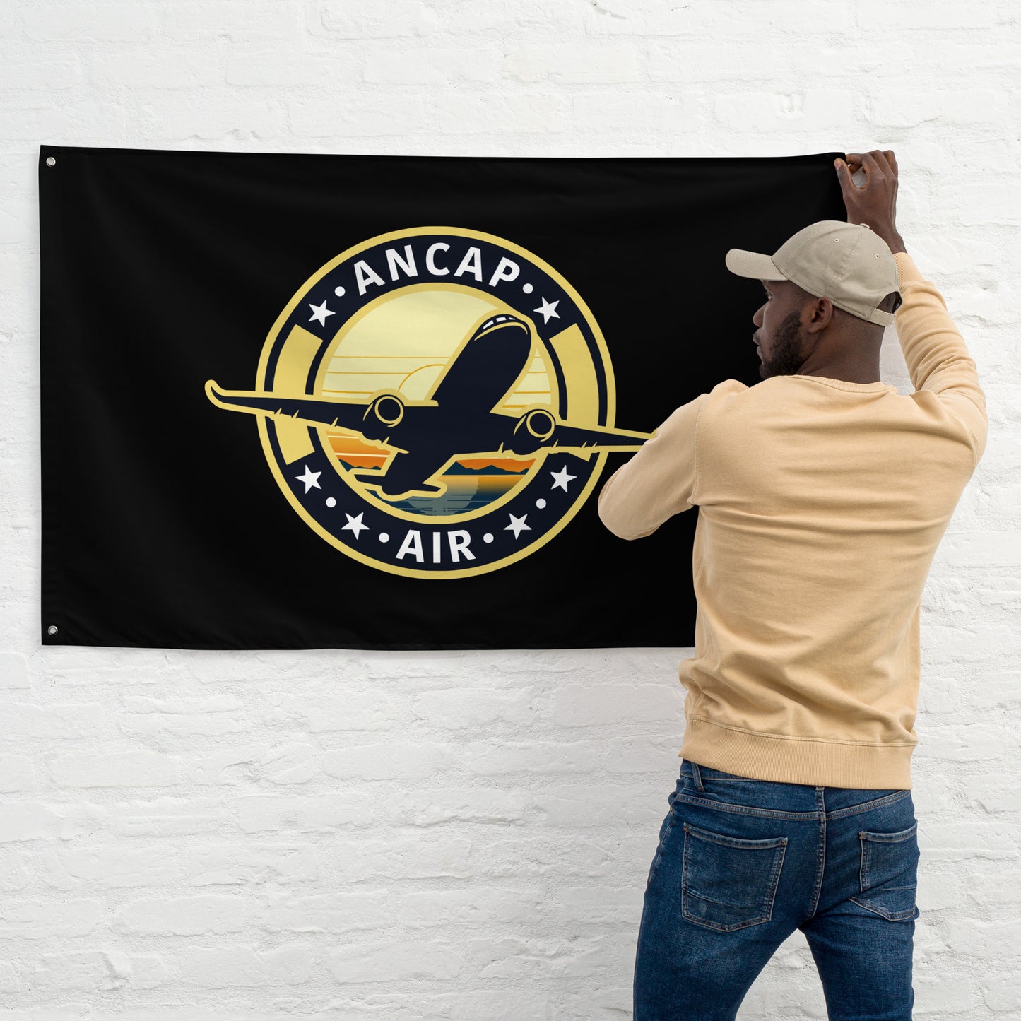 AnCap Air Official Black Flag
