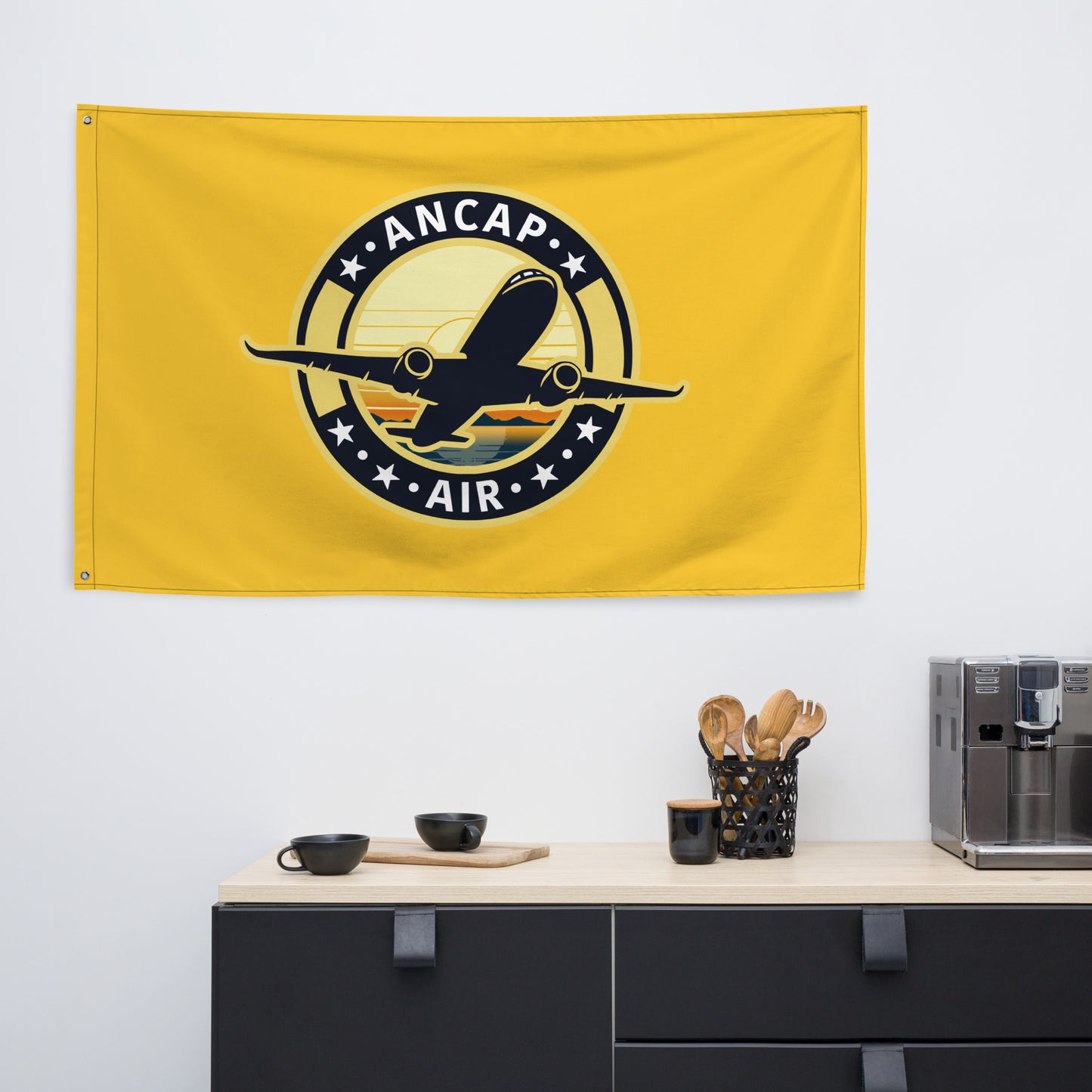 AnCap Air Official Gold Flag