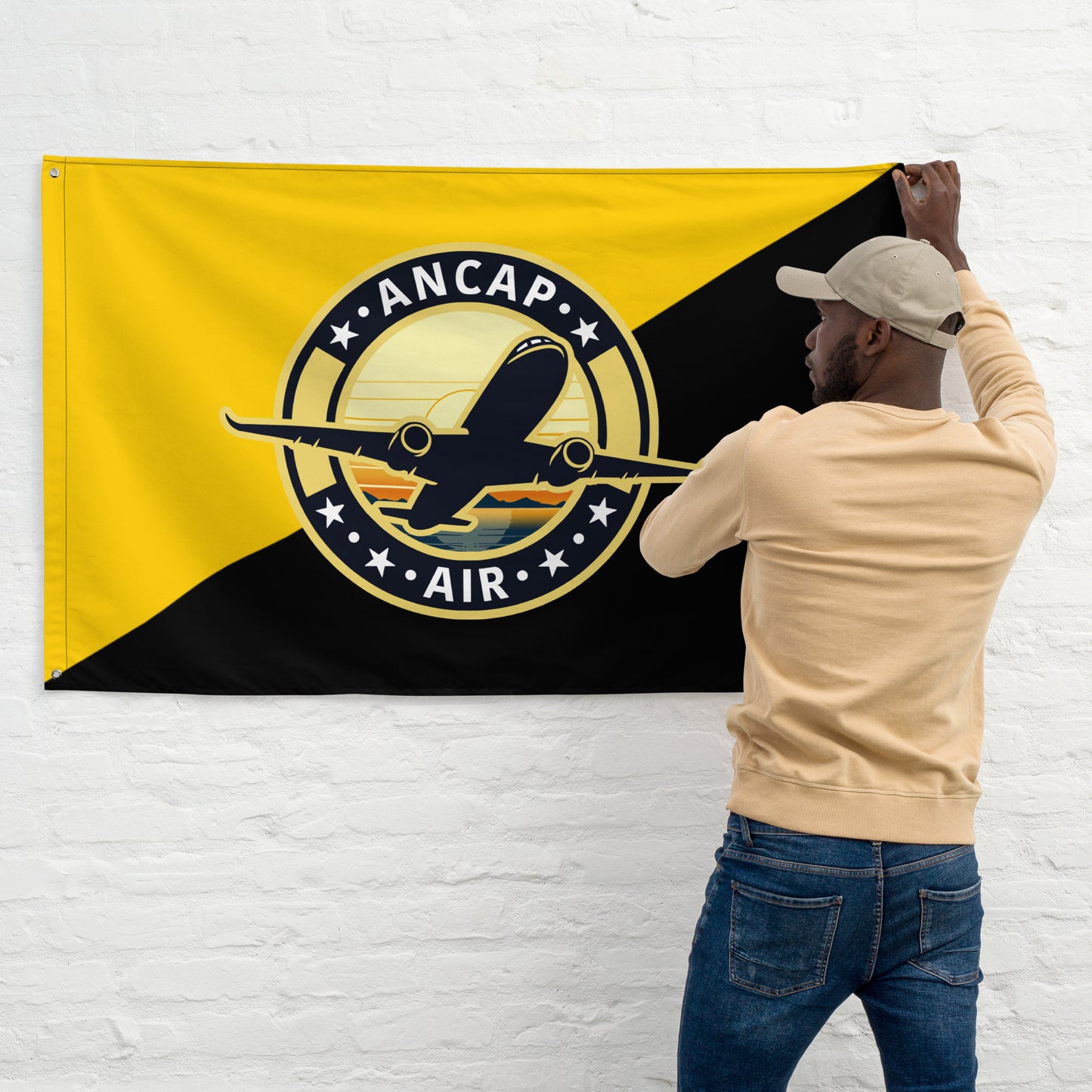 AnCap Air Official Black&Gold Flag