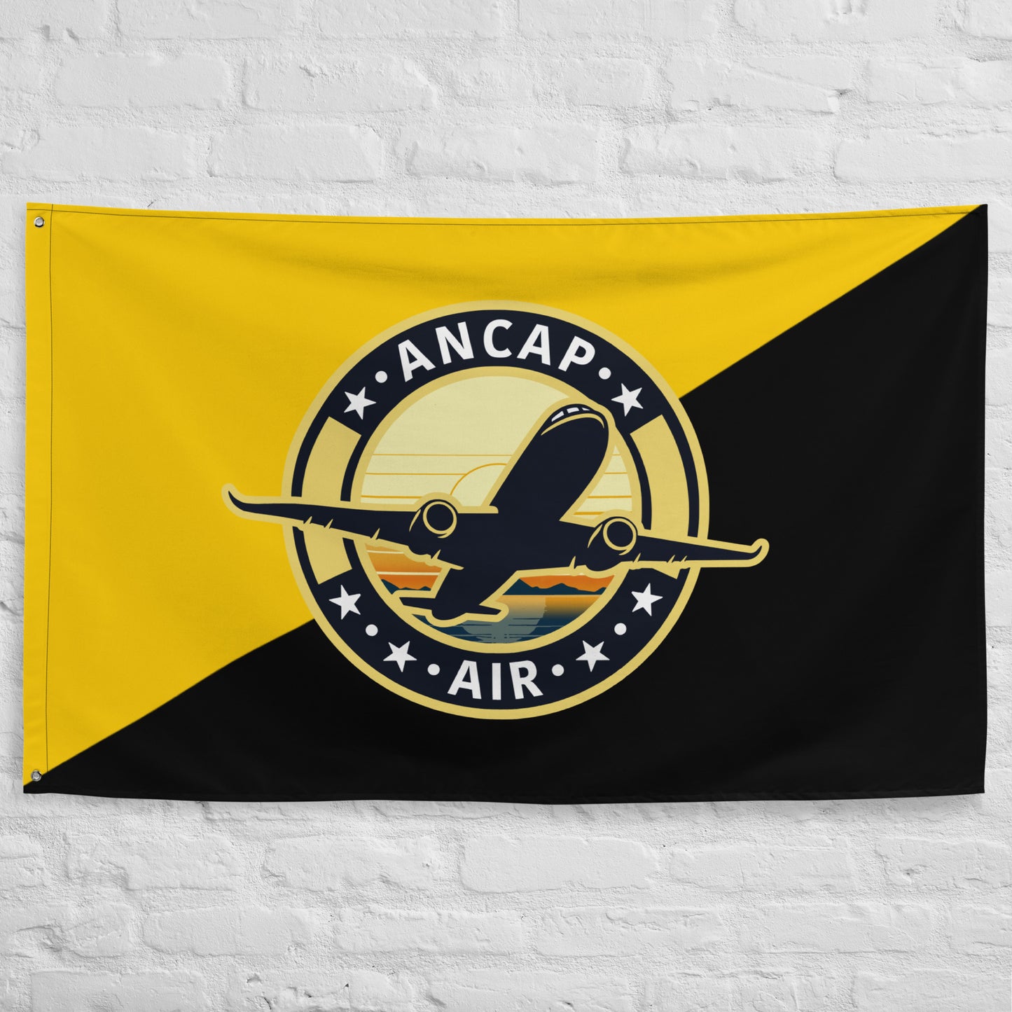 AnCap Air Official Black&Gold Flag