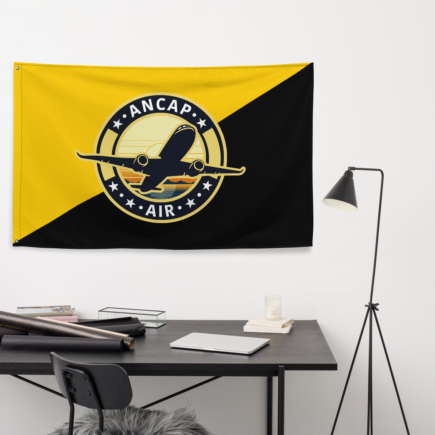 AnCap Air Official Black&Gold Flag