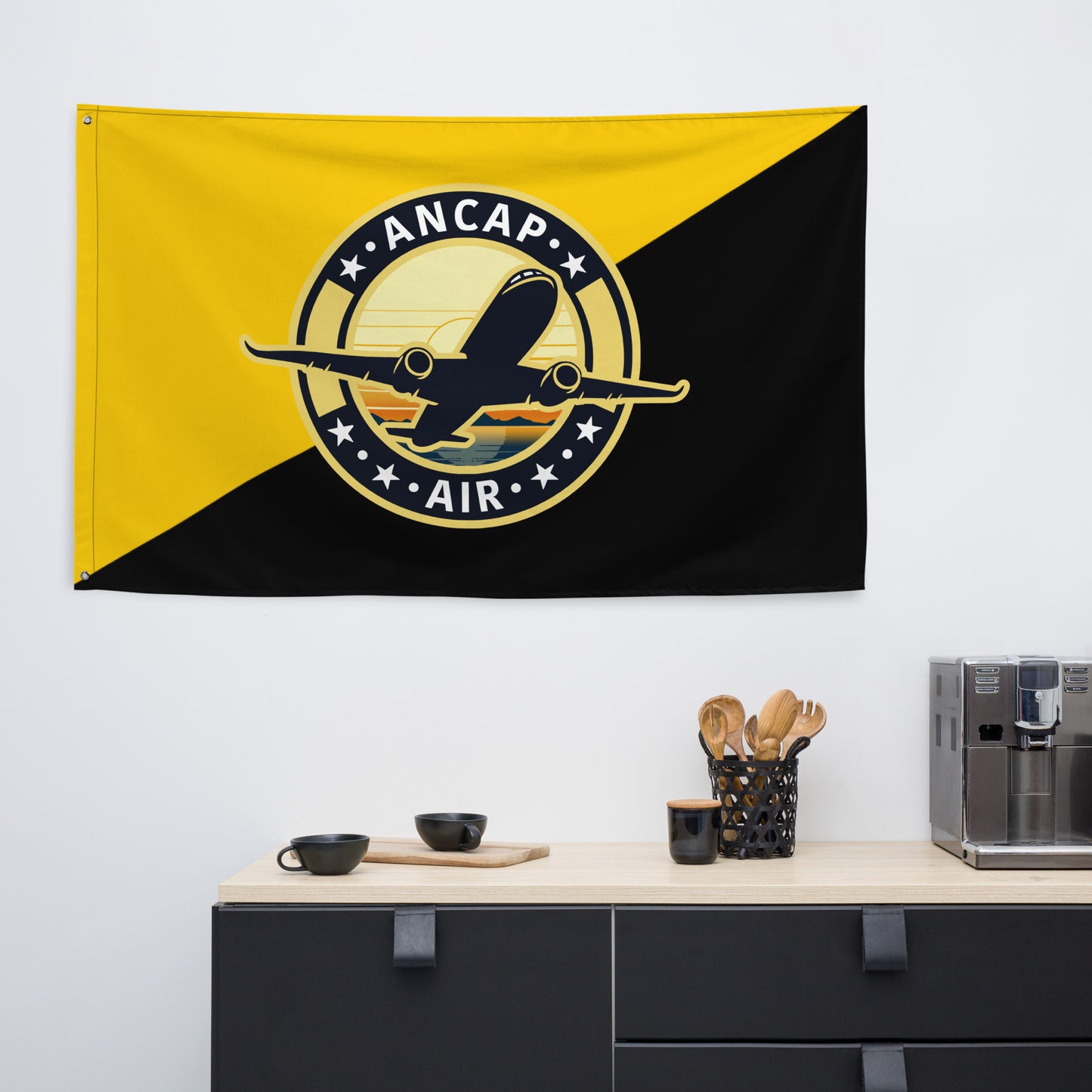 AnCap Air Official Black&Gold Flag