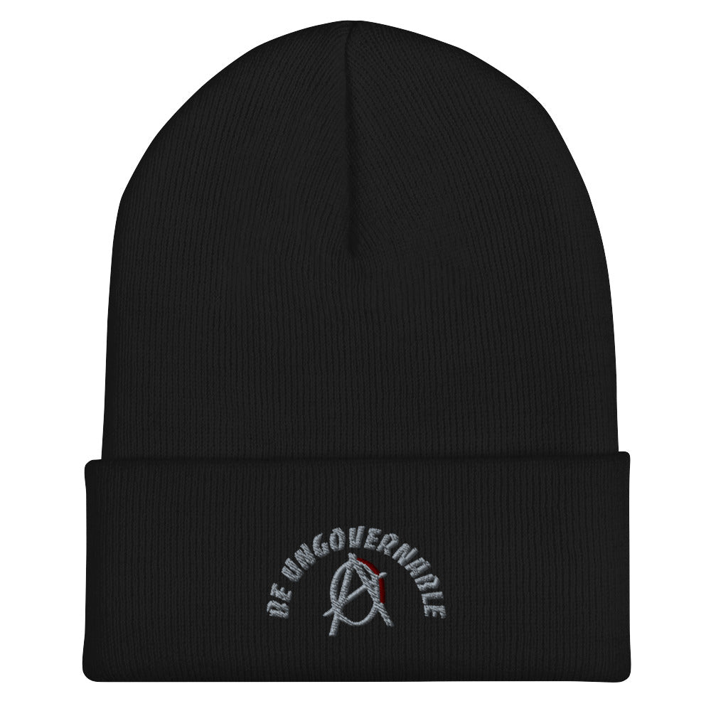 Anarchy Wear "Be Ungovernable" Agora Grey Cuffed Beanie