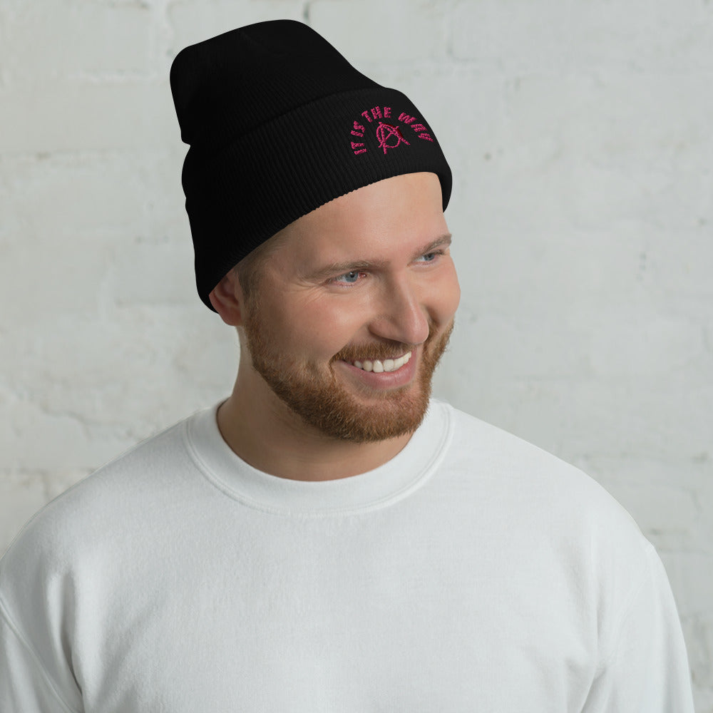 Anarchy Wear "It Is The Way" Pink Cuffed Beanie