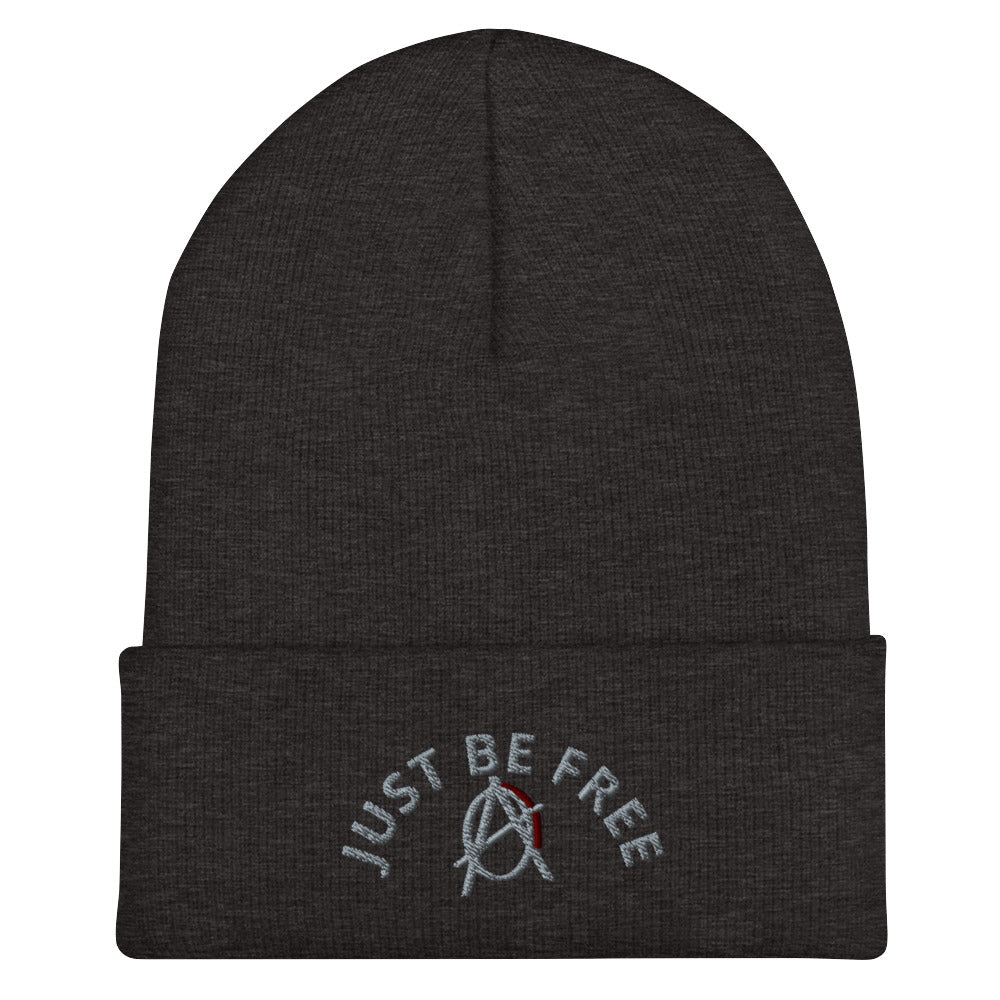 Anarchy Wear "Just Be Free" Agora Grey Cuffed Beanie
