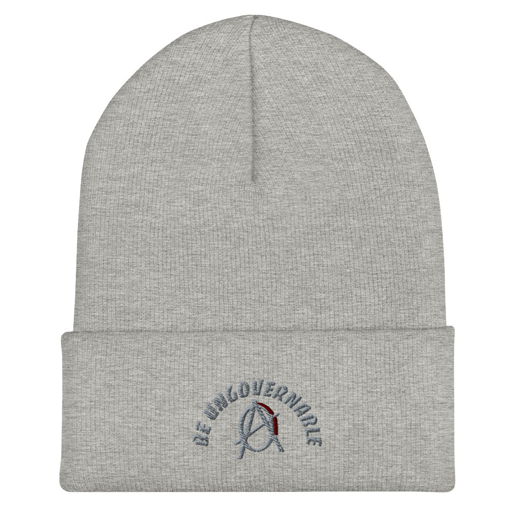 Anarchy Wear "Be Ungovernable" Agora Grey Cuffed Beanie