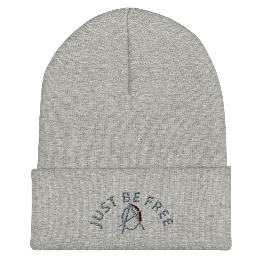 Anarchy Wear "Just Be Free" Agora Grey Cuffed Beanie