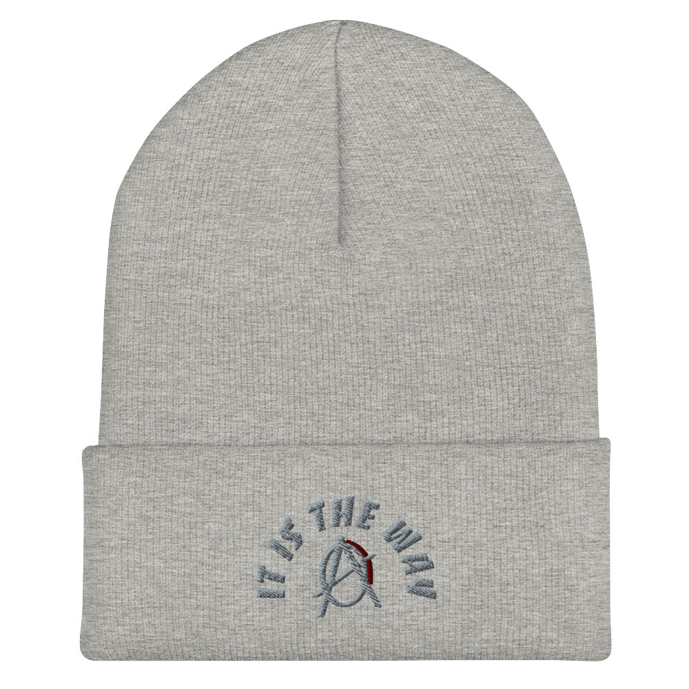 Anarchy Wear "It Is The Way" Agora Grey Cuffed Beanie