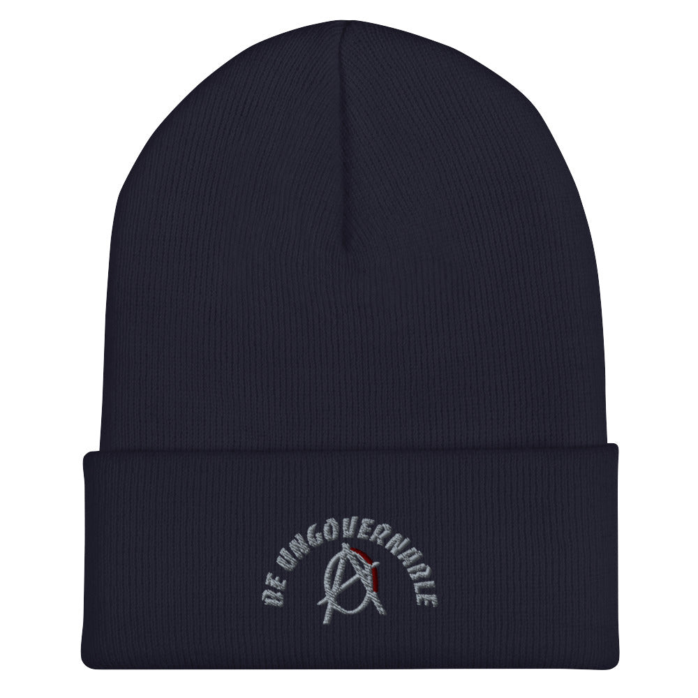 Anarchy Wear "Be Ungovernable" Agora Grey Cuffed Beanie