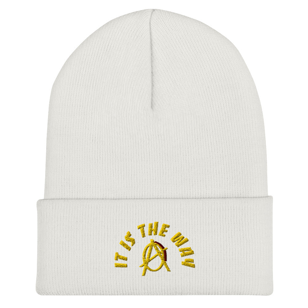 Anarchy Wear "It Is The Way" Gold Cuffed Beanie