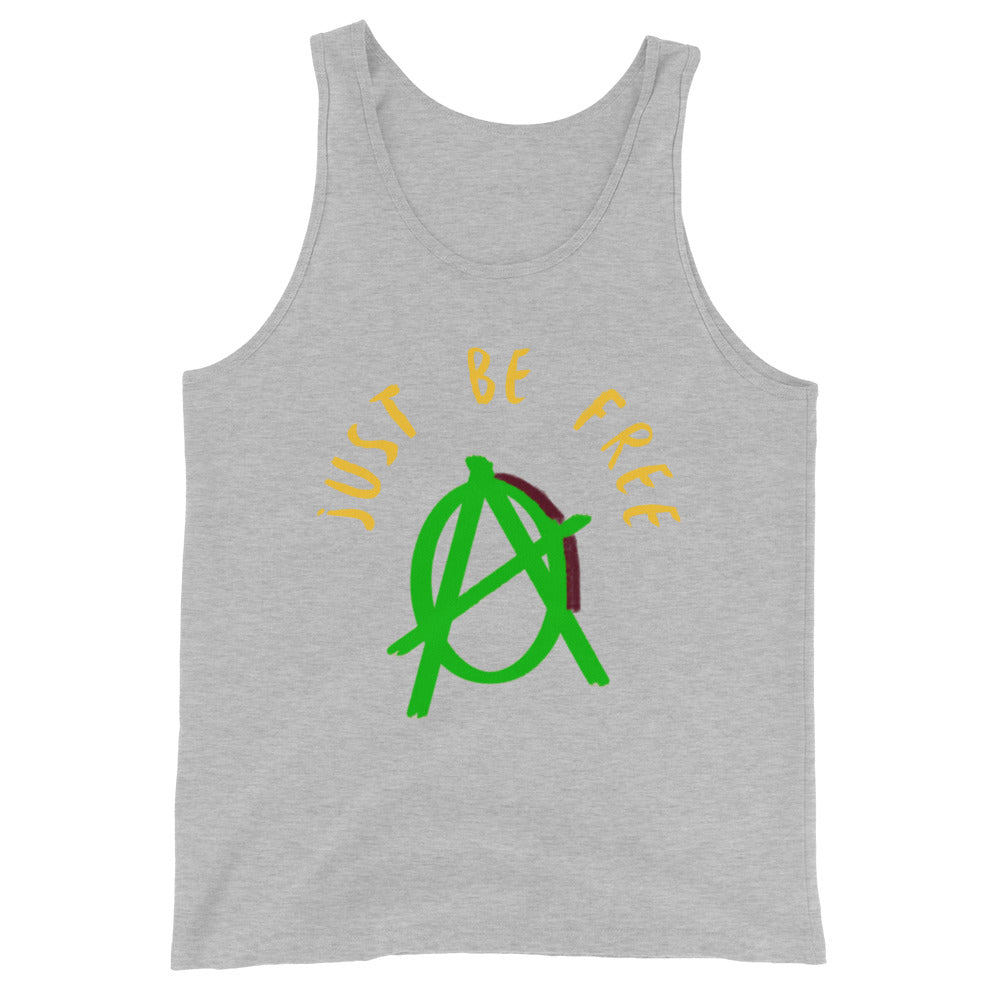Anarchy Wear "Just Be Free" Green Unisex Tank Top
