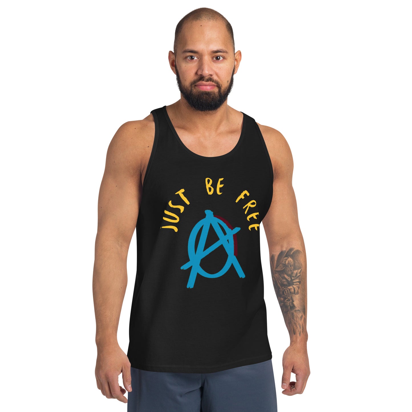Anarchy Wear "Just Be Free" Blue Unisex Tank Top