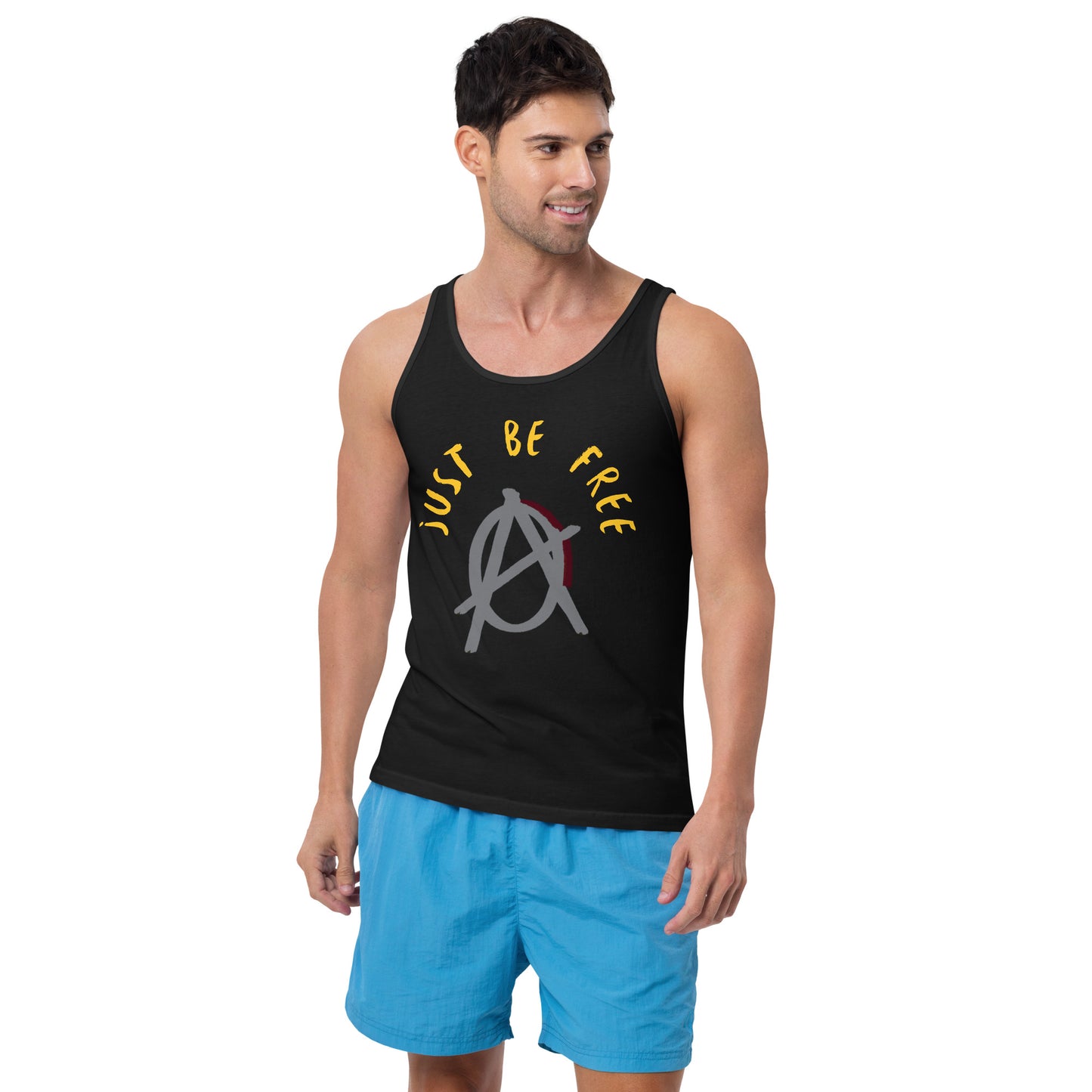 Anarchy Wear "Just Be Free" Agora Grey Unisex Tank Top