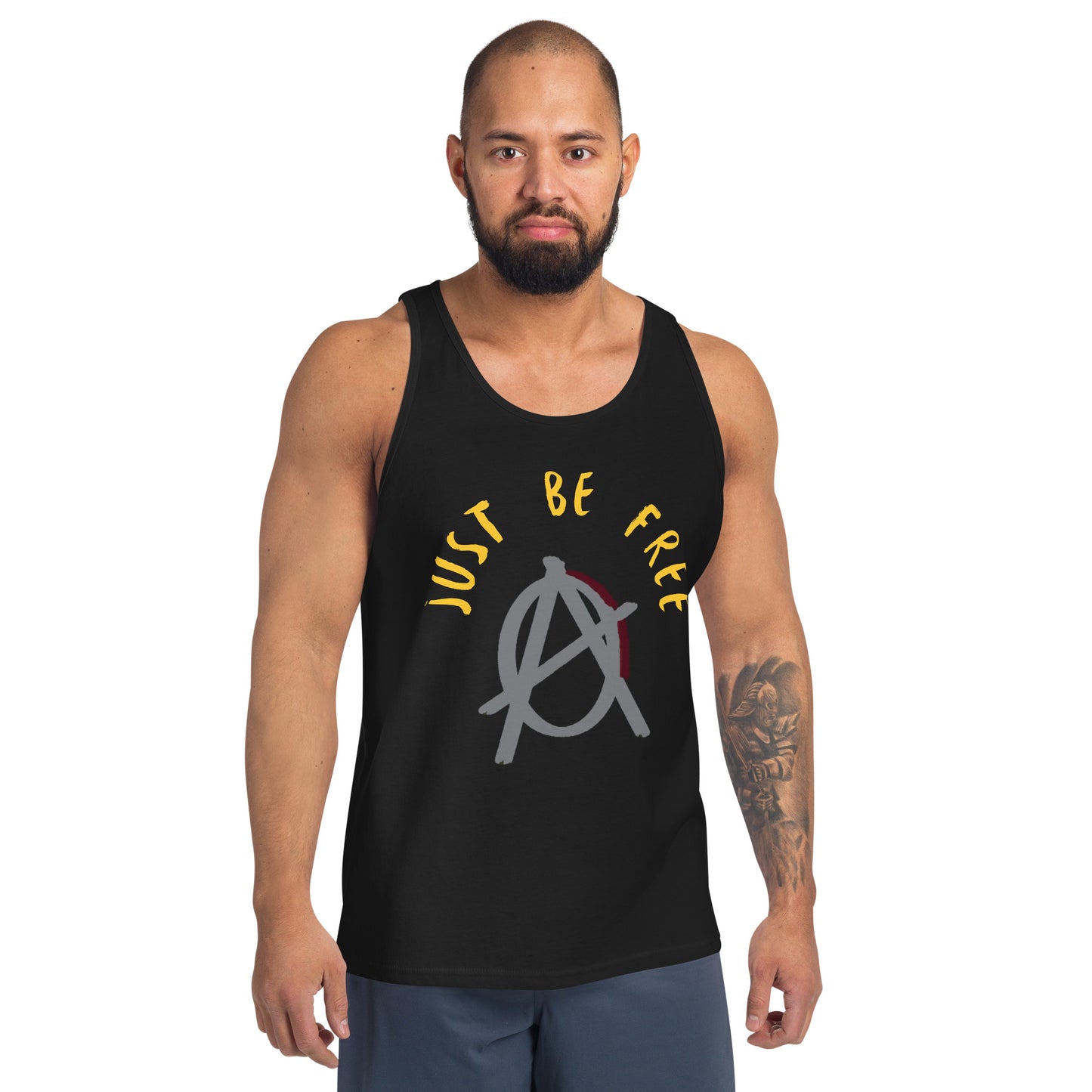 Anarchy Wear "Just Be Free" Agora Grey Unisex Tank Top