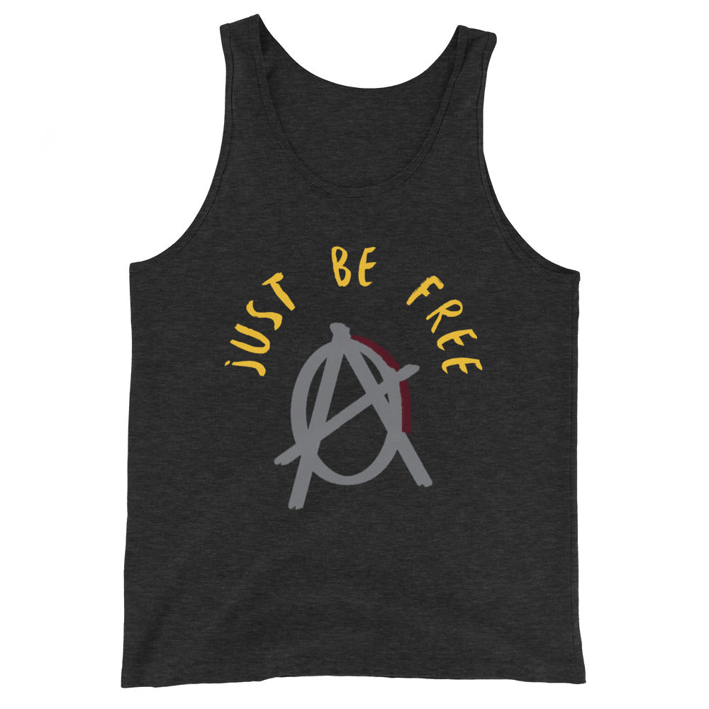 Anarchy Wear "Just Be Free" Agora Grey Unisex Tank Top