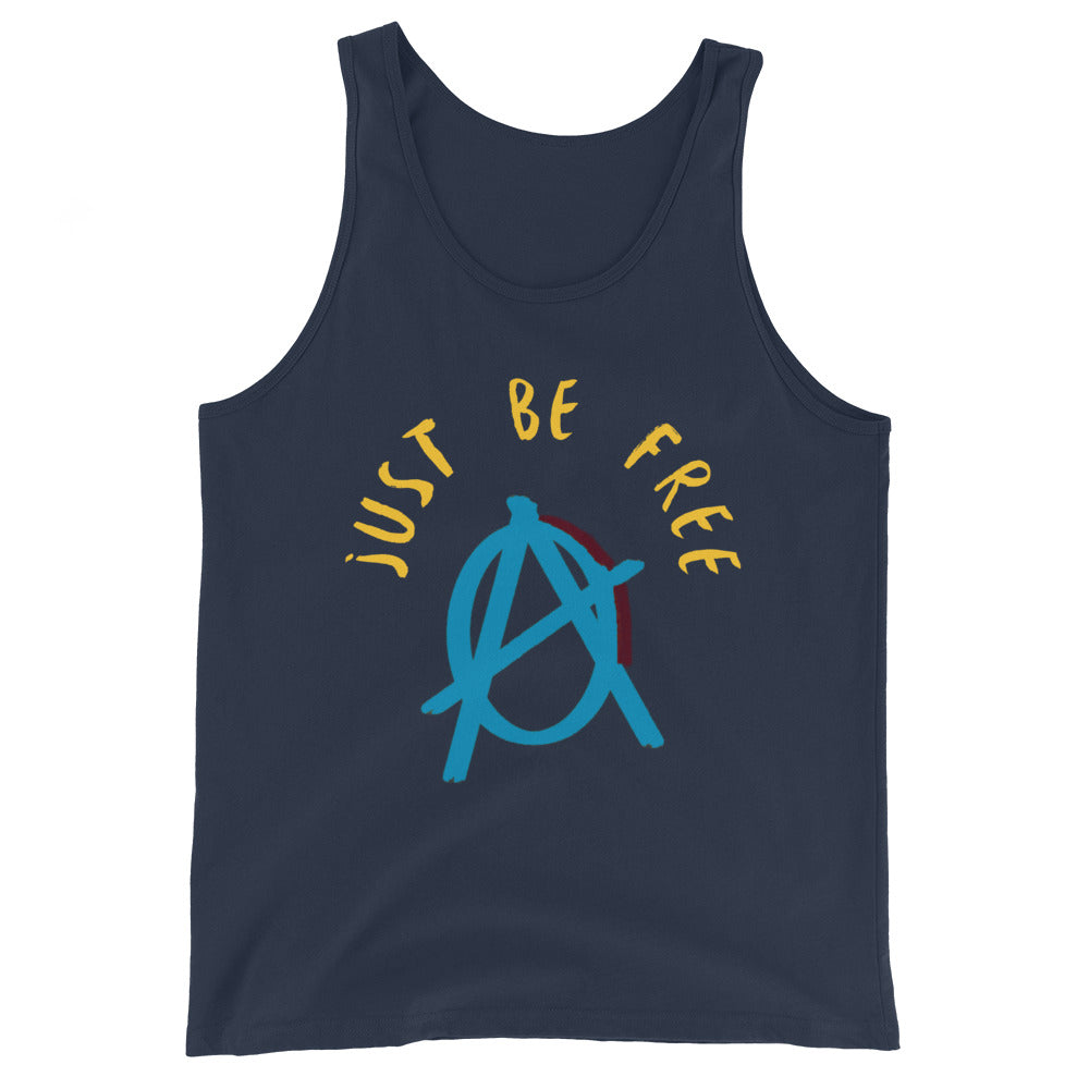 Anarchy Wear "Just Be Free" Blue Unisex Tank Top