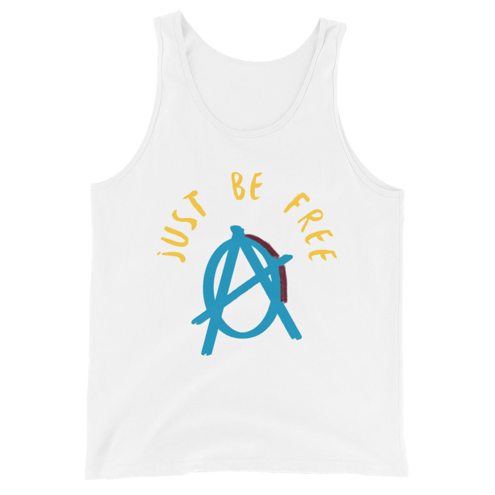Anarchy Wear "Just Be Free" Blue Unisex Tank Top