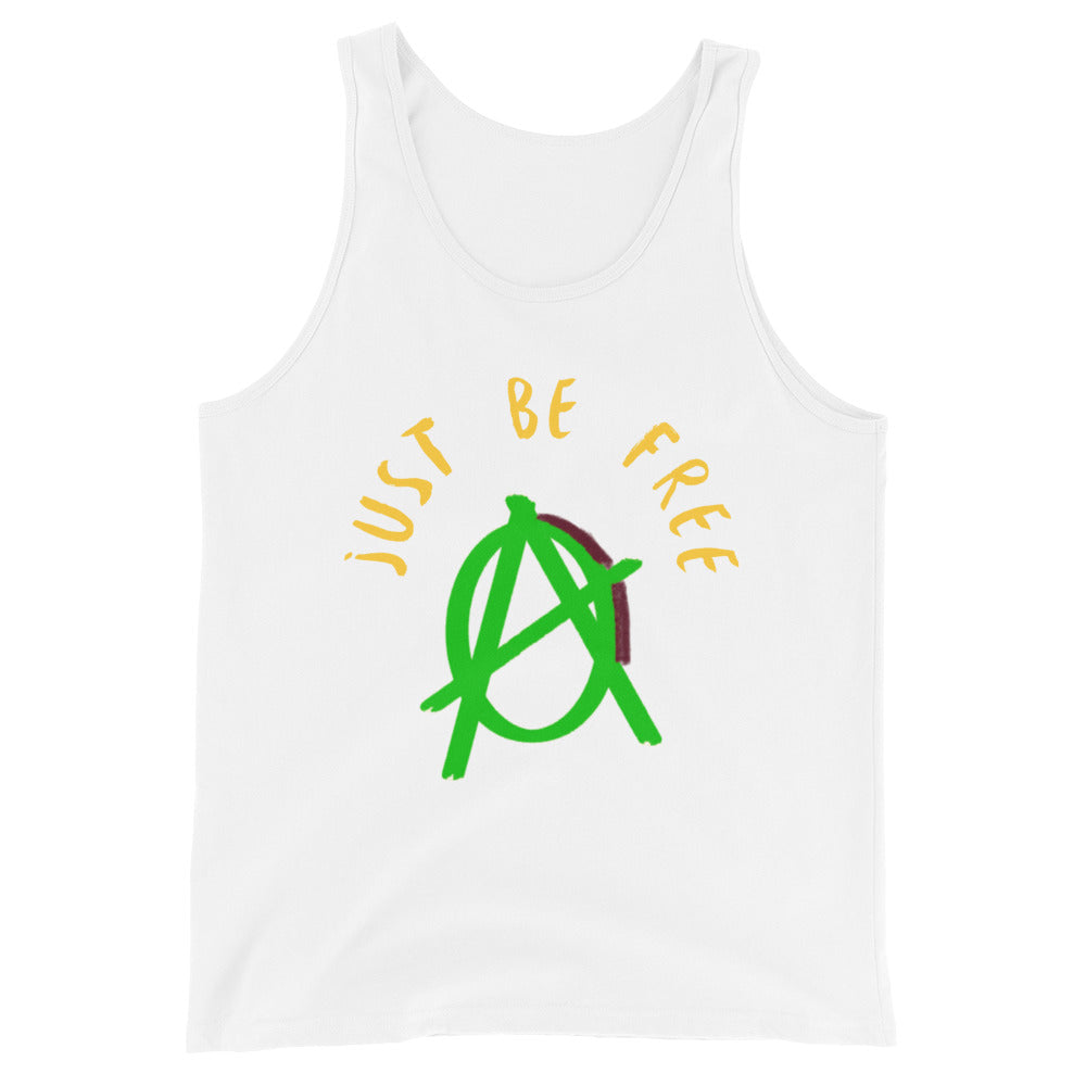 Anarchy Wear "Just Be Free" Green Unisex Tank Top