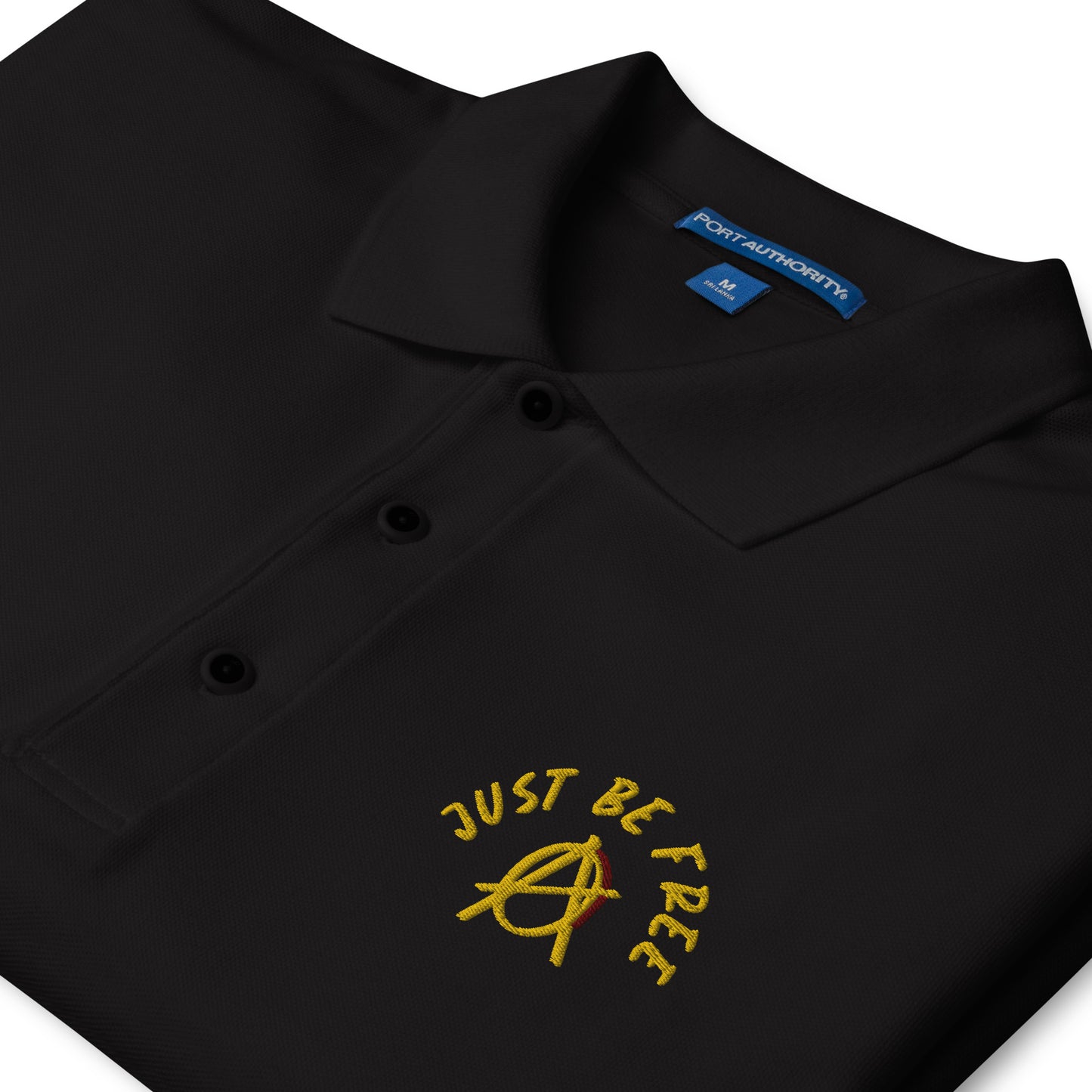 Anarchy Wear "Just Be Free" Men's Premium Polo