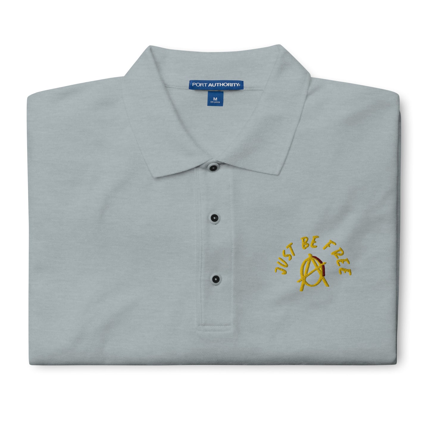 Anarchy Wear "Just Be Free" Men's Premium Polo