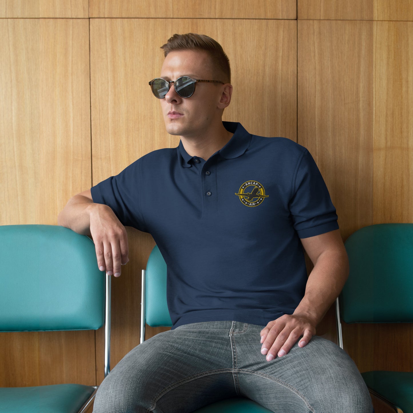 AnCap Air Official Men's Premium Polo