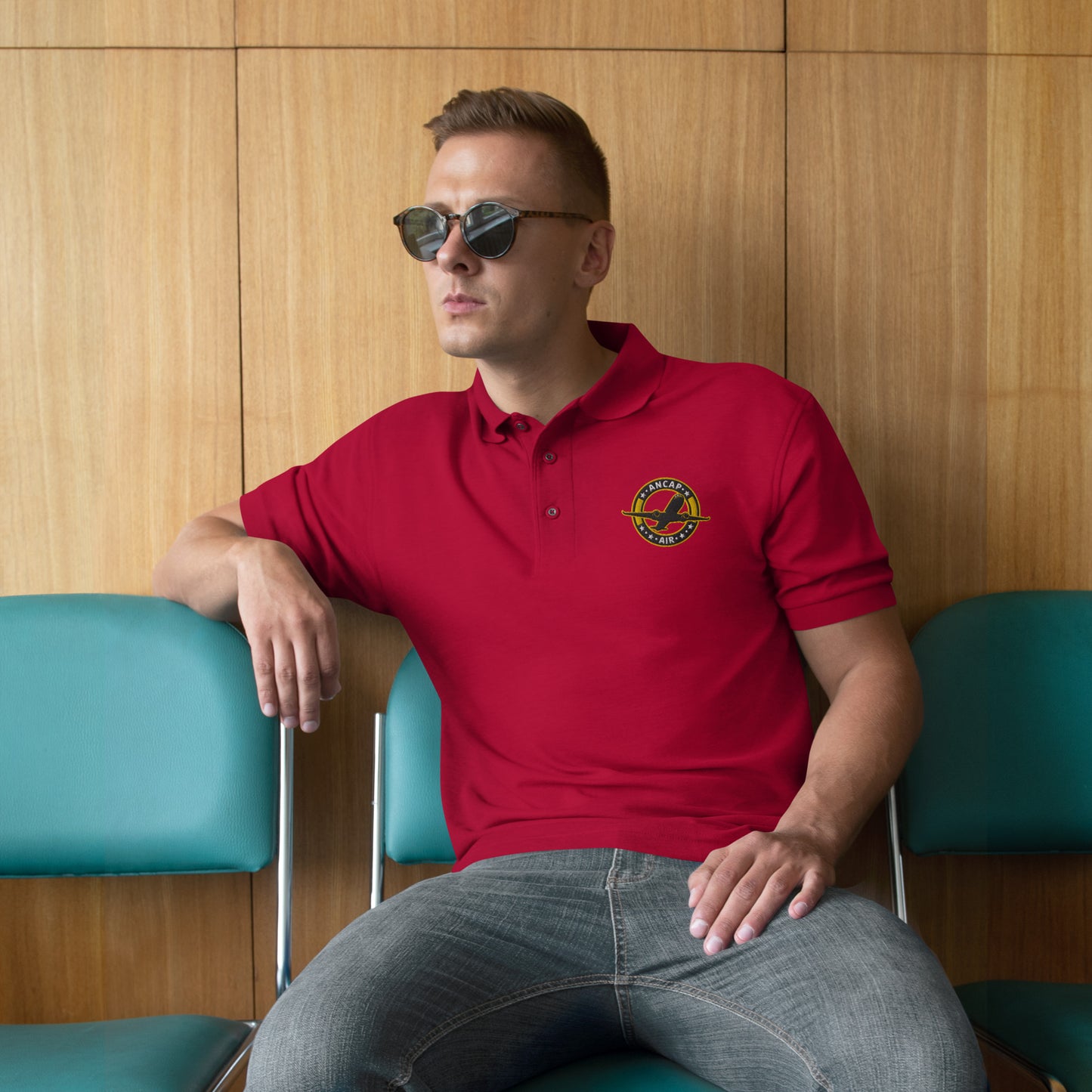 AnCap Air Official Men's Premium Polo
