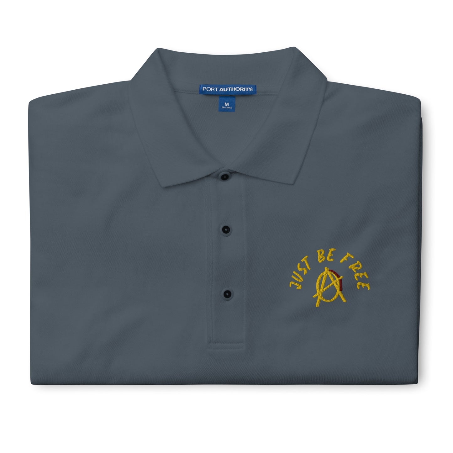 Anarchy Wear "Just Be Free" Men's Premium Polo