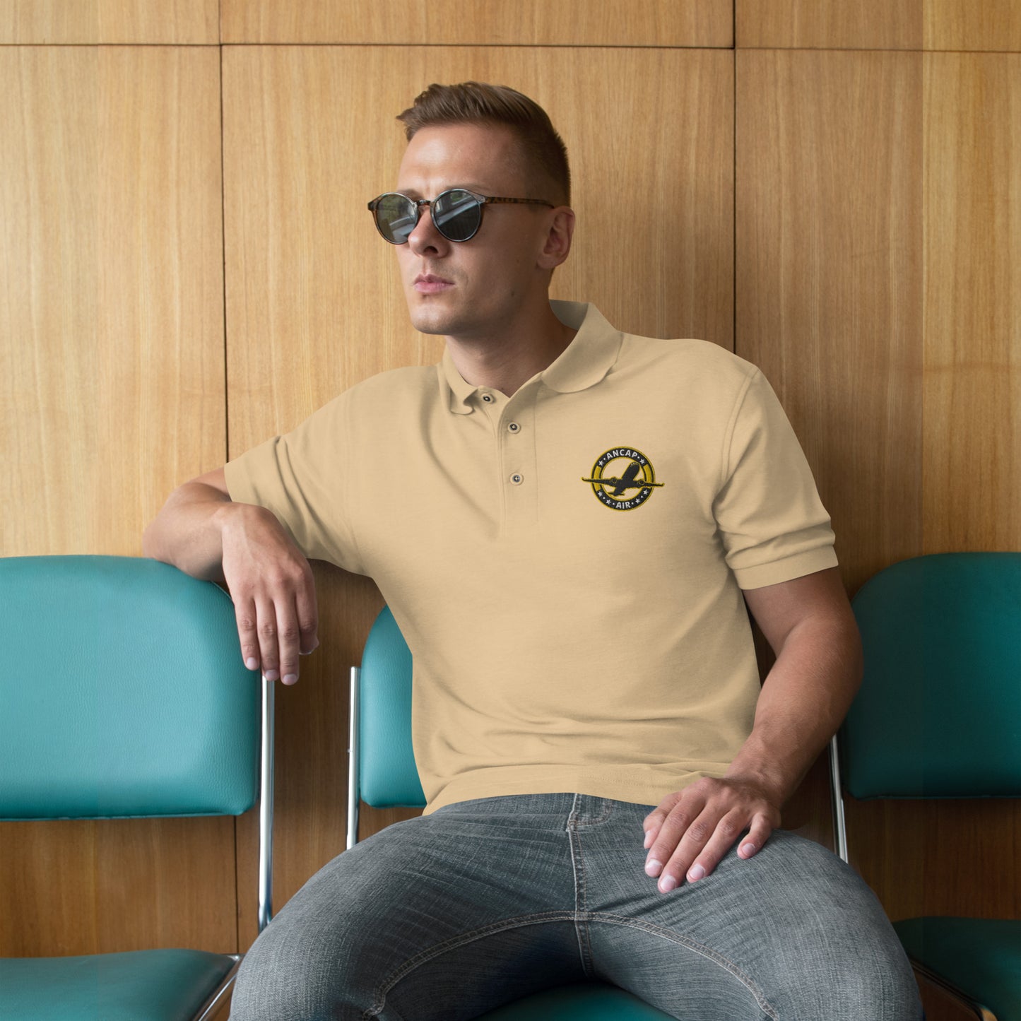 AnCap Air Official Men's Premium Polo