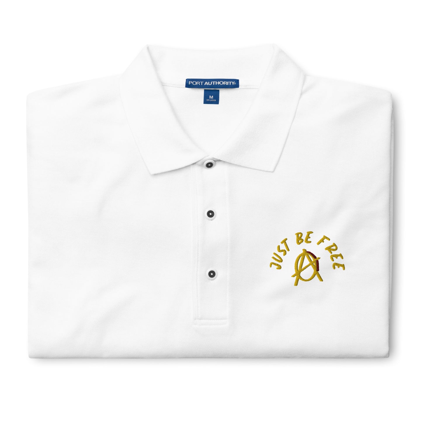 Anarchy Wear "Just Be Free" Men's Premium Polo