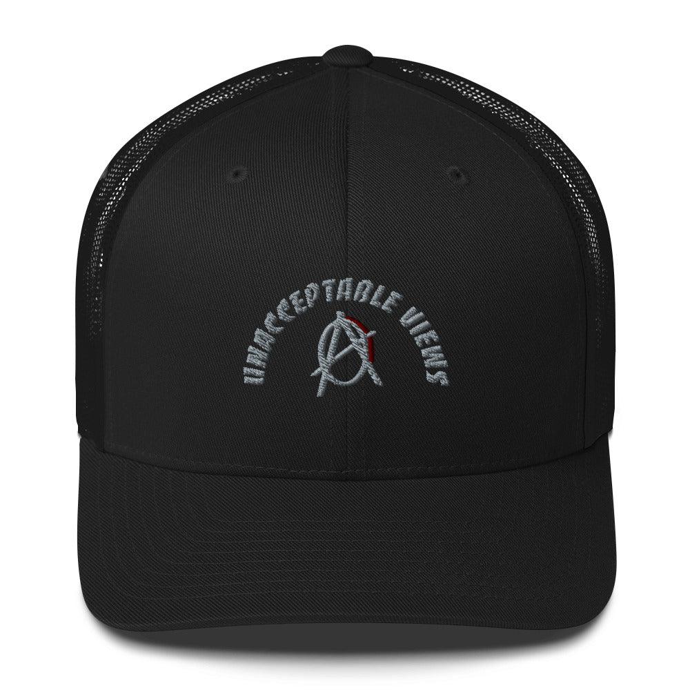 Anarchy Wear "Unacceptable Views" Grey Trucker Cap - AnarchyWear