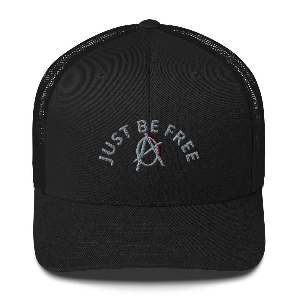 Anarchy Wear "JUST BE FREE" Grey Trucker Cap - AnarchyWear