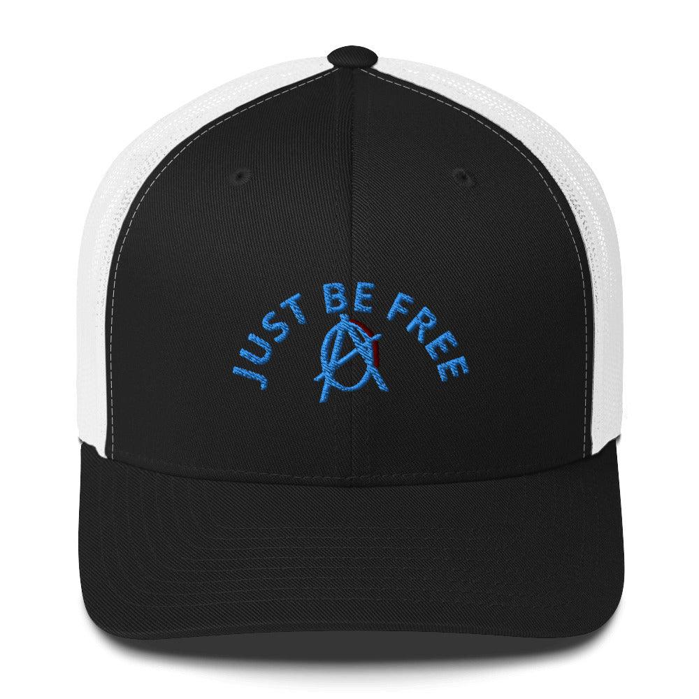 Anarchy Wear "JUST BE FREE" Blue Trucker Cap - AnarchyWear