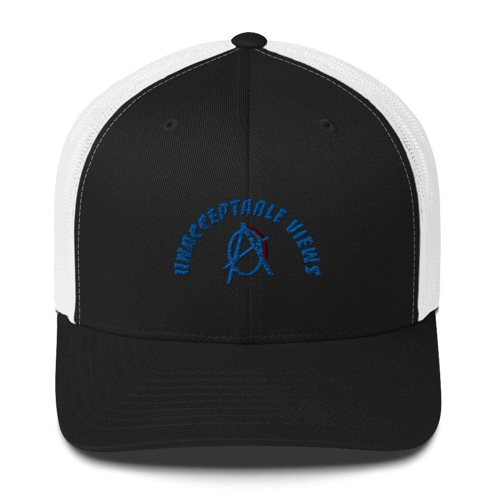 Anarchy Wear "Unacceptable Views" Blue Trucker Cap - AnarchyWear