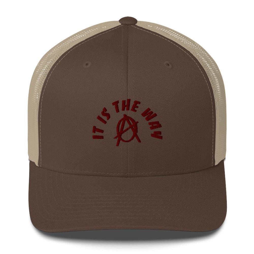 Anarchy Wear "It Is The Way" Red Trucker Cap - AnarchyWear