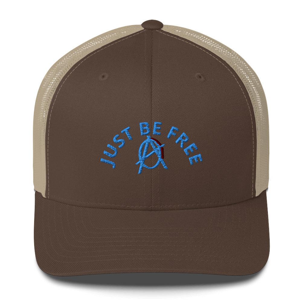 Anarchy Wear "JUST BE FREE" Blue Trucker Cap - AnarchyWear