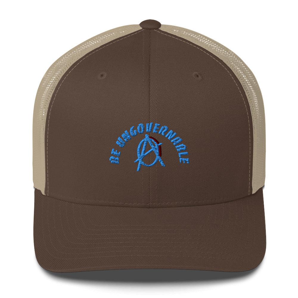 Anarchy Wear "Be Ungovernable" Blue Trucker Cap - AnarchyWear