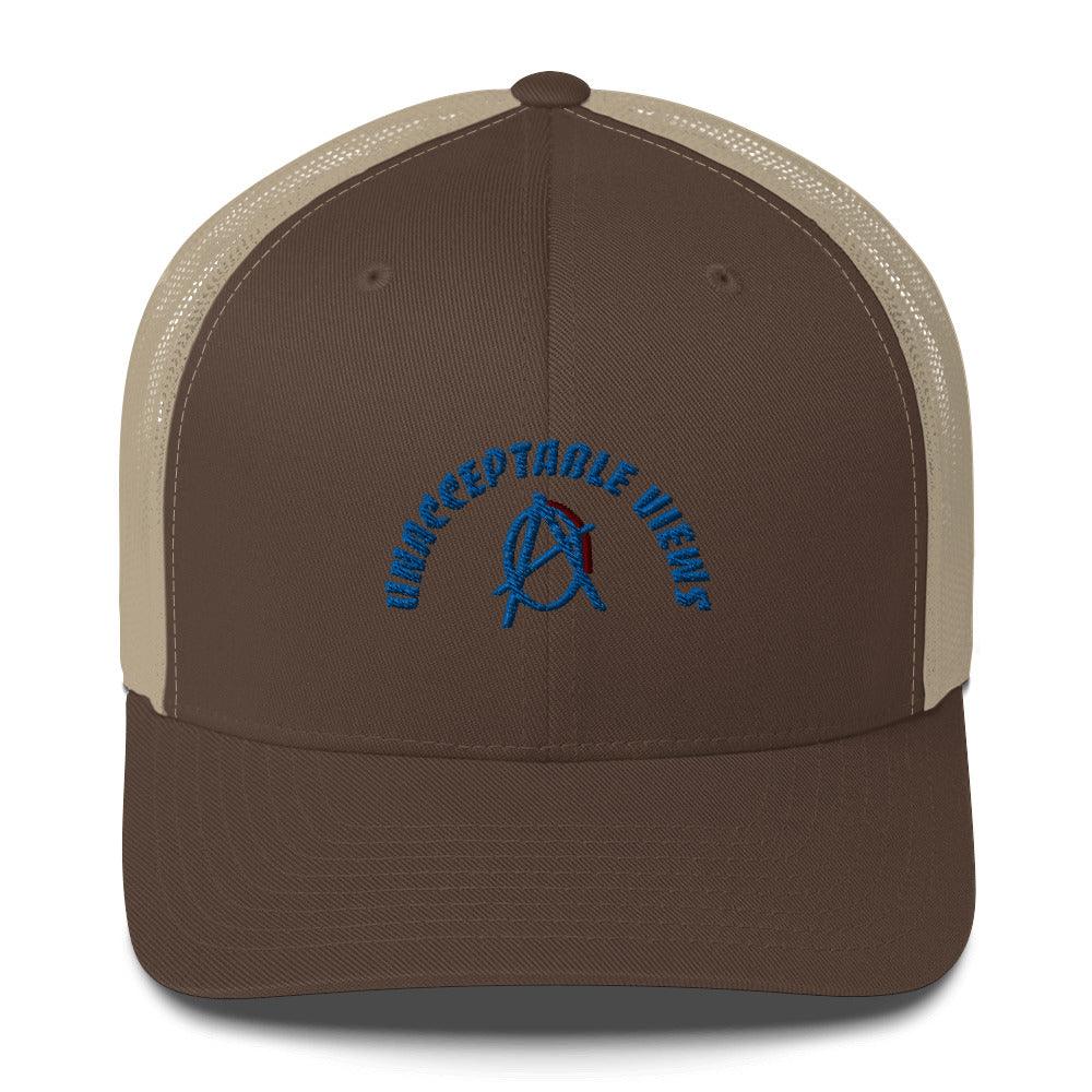 Anarchy Wear "Unacceptable Views" Blue Trucker Cap - AnarchyWear