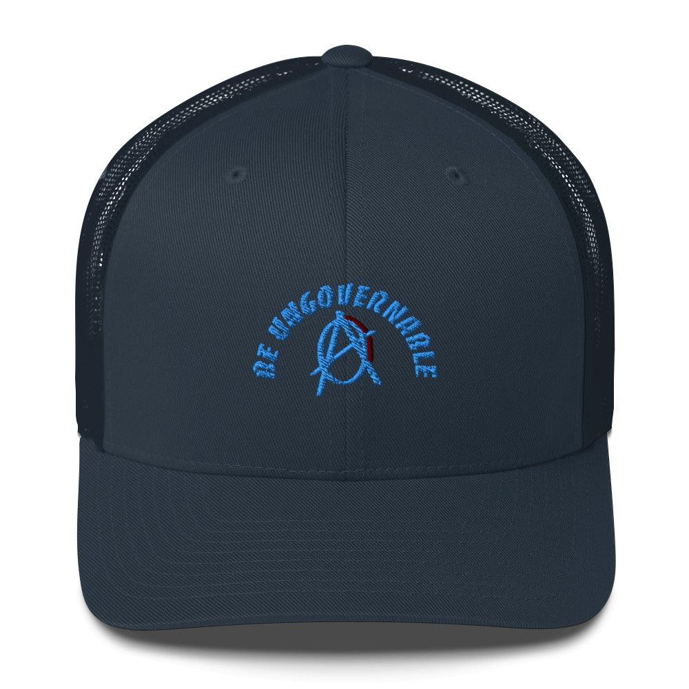 Anarchy Wear "Be Ungovernable" Blue Trucker Cap - AnarchyWear