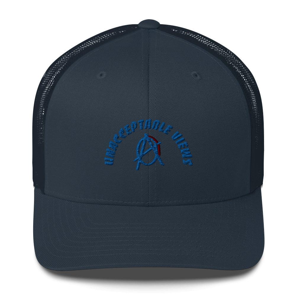 Anarchy Wear "Unacceptable Views" Blue Trucker Cap - AnarchyWear