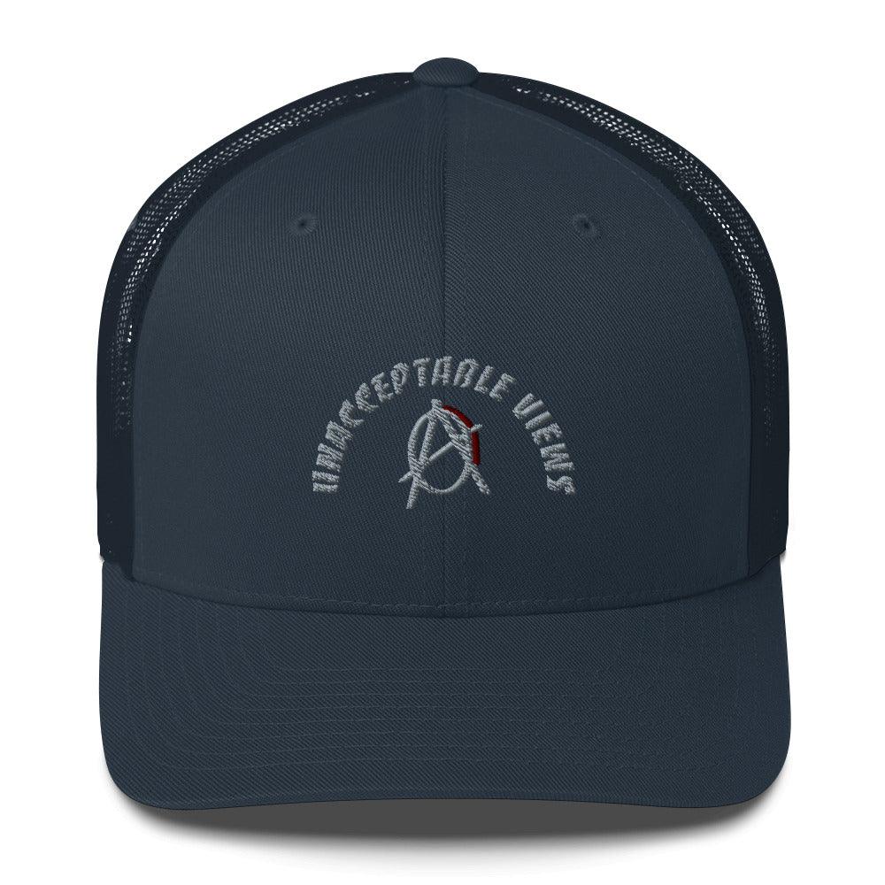 Anarchy Wear "Unacceptable Views" Grey Trucker Cap - AnarchyWear