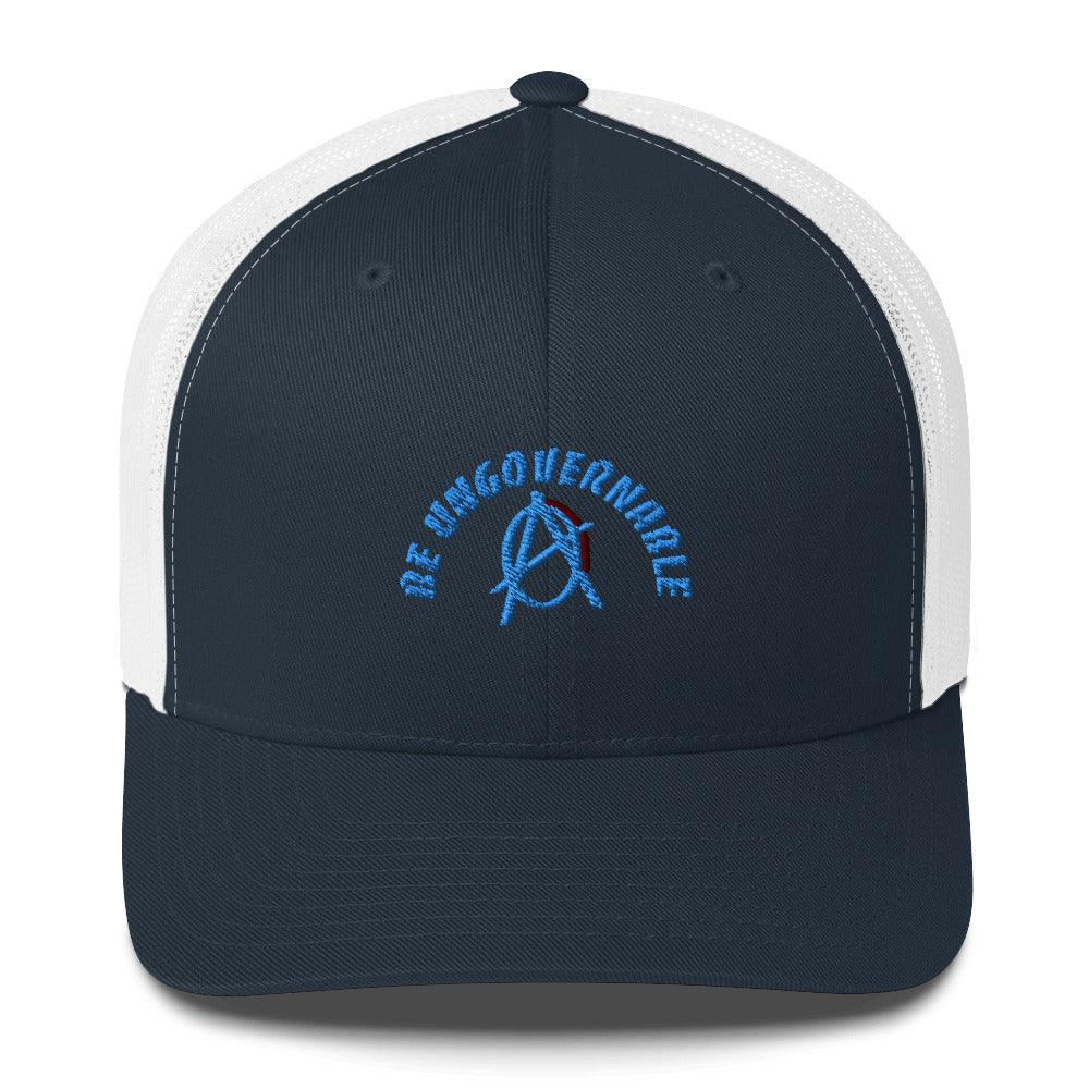 Anarchy Wear "Be Ungovernable" Blue Trucker Cap - AnarchyWear