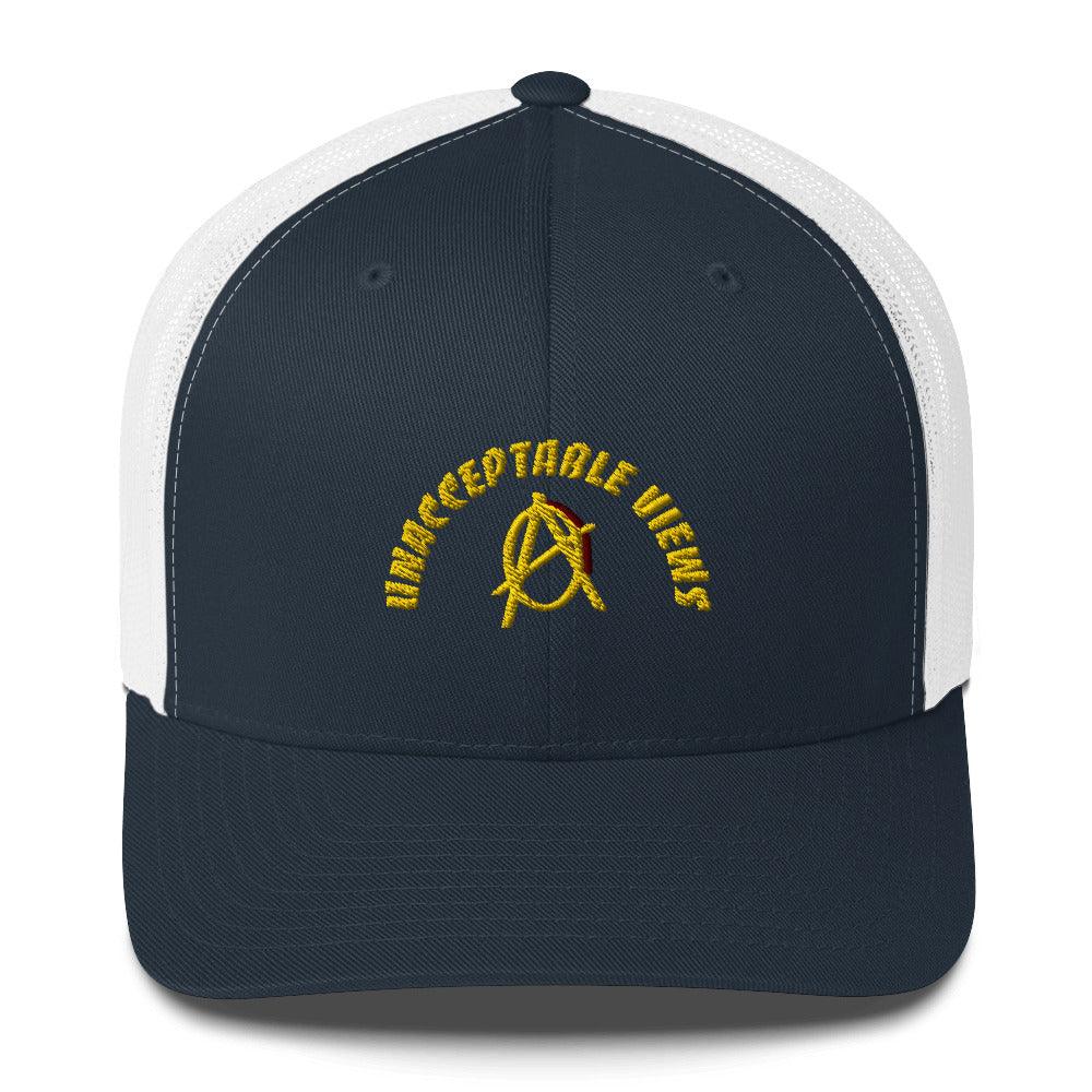 Anarchy Wear Gold "Unacceptable Views" Trucker Cap - AnarchyWear