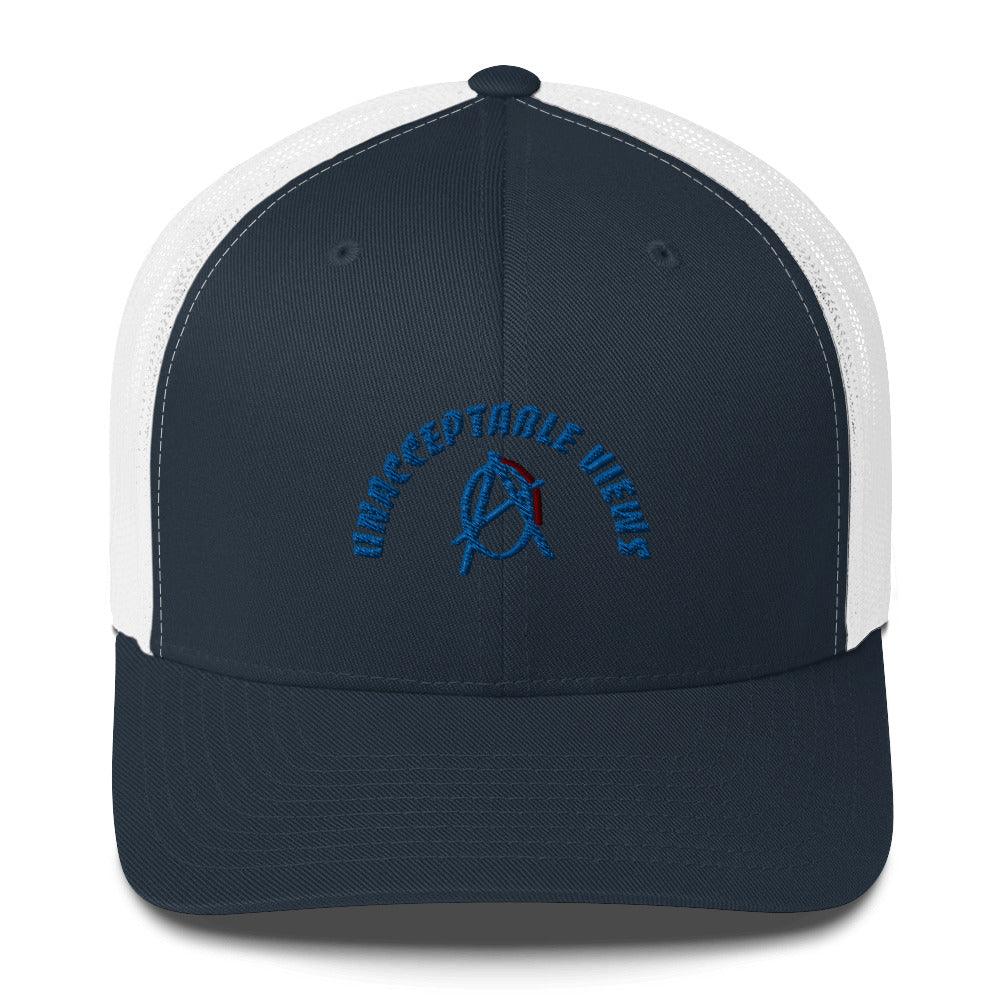 Anarchy Wear "Unacceptable Views" Blue Trucker Cap - AnarchyWear
