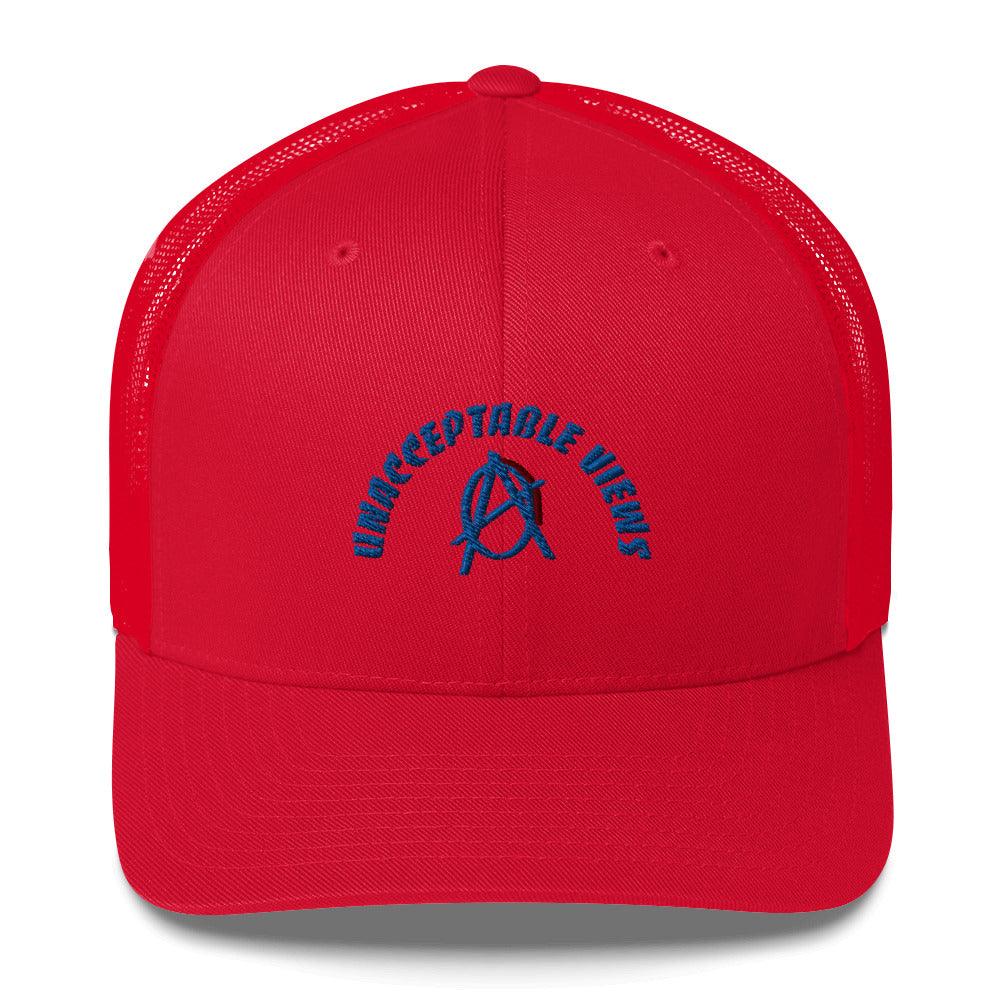 Anarchy Wear "Unacceptable Views" Blue Trucker Cap - AnarchyWear