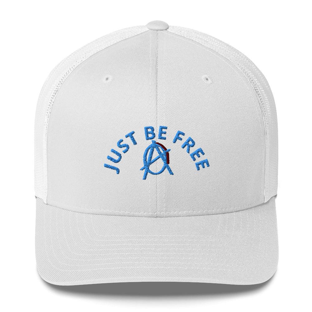 Anarchy Wear "JUST BE FREE" Blue Trucker Cap - AnarchyWear
